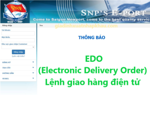 Lệnh giao hàng điện tử EDO và những vấn đề cần lưu ý