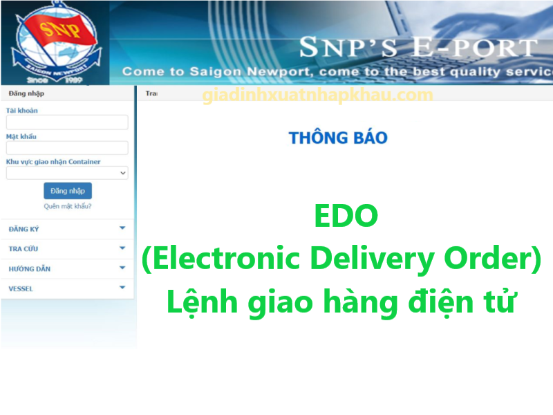 Lệnh giao hàng điện tử EDO và những vấn đề cần lưu ý