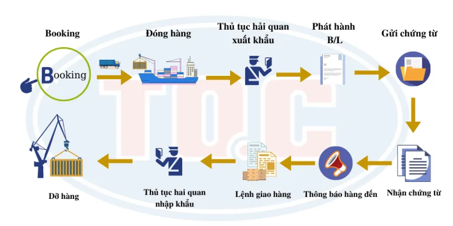 Quy trình vận chuyển hàng bằng đường biển từ A–Z